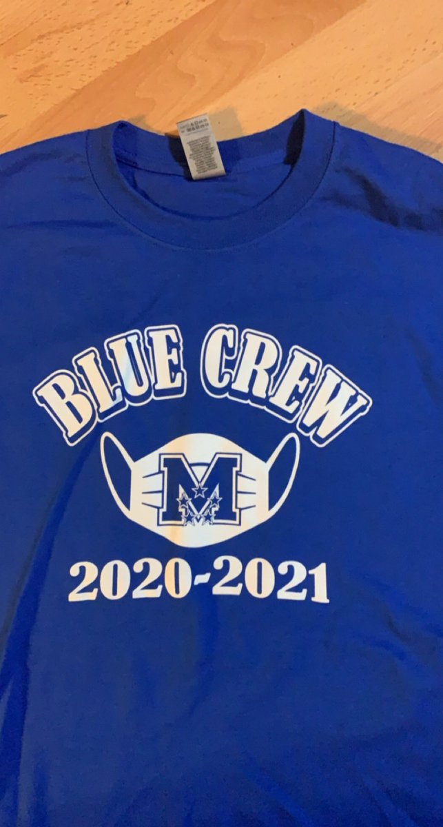 MacBlueCrew1's tweet photo. We will be passing out the blue crew shirts tomorrow at 4:30 at the baseball field. You can come get them tomorrow or before the game Saturday!! https://t.co/YwHmZMrFqJ
