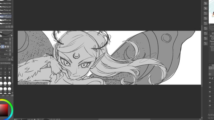comm wip! (i was supposed to make it cute but i rlly suck at that hhh luckily they loved it) working with super nice clients rlly lifts my spirit?? 
