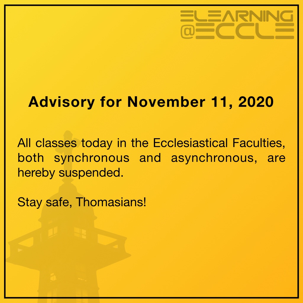 Stay safe, Thomasians!
