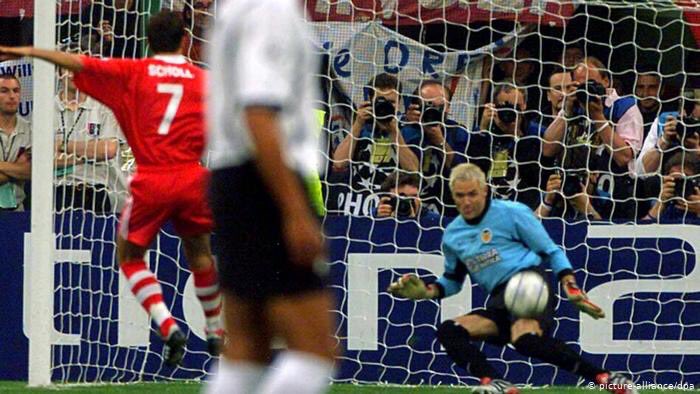 Santiago CanizaresIt seemed for so long that this man would have a say in how this game ended up. From the moment his thigh stopped Mehmet Scholl’s penalty, I found myself thinking, no, please no.This was a goalkeeper that certainly wanted to be the centre of attention