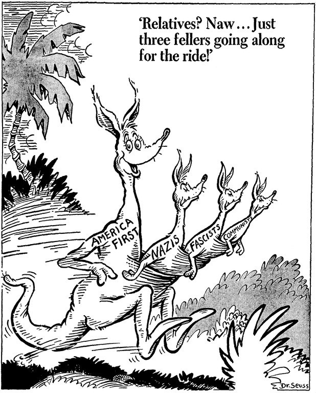 Well Dr. Seuss definitely wasn't like the Dilbert guy