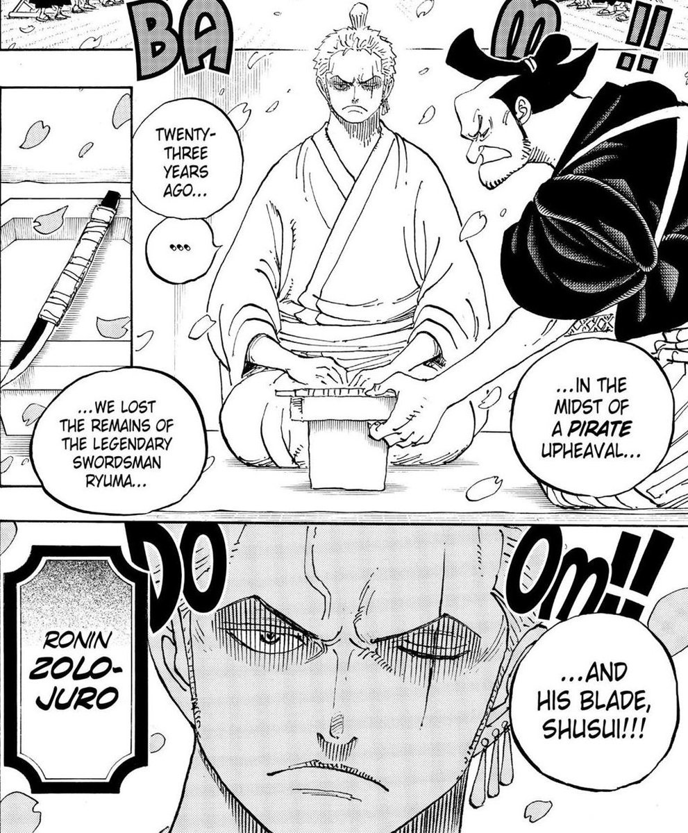 [THREAD ONE PIECE]:Le rôle de Zoro dans la guerre contre Kaido.Partie 1: Zoro, héritier d’Oden et représentant des samouraïs de Wano?