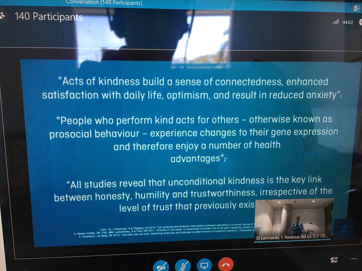 Gathering of kindness, 2020 One Small Act -Kath Koschel, ex Australian Cricketer and founder of the Kindness Factory, thanks Kath for today’s presentation, you are inspiring 🙏#KindnessDay #bekindtoyourself #kathkoschel #smallactsofkindness #2020gatheringofkindness
