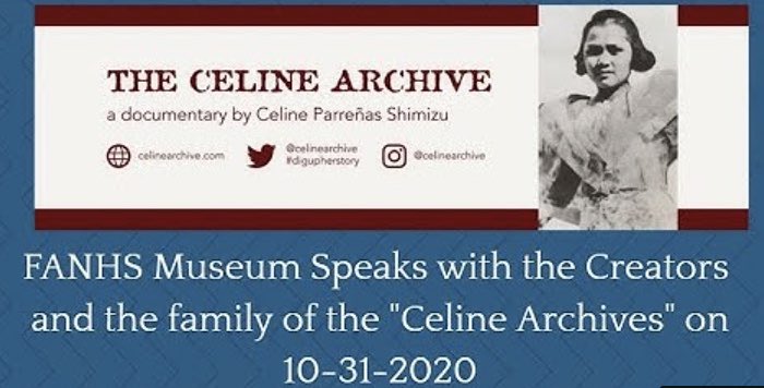 CelineArchive's tweet photo. The Filipino American National Historical Society gathered our filmmakers and family of Celine Navarro to discuss the film’s production &amp; the long kept secrets it reveals. You have less than a week to watch the film via Reel Sisters, available anytime anywhere! All linked in bio! https://t.co/QjLkKrOiQm