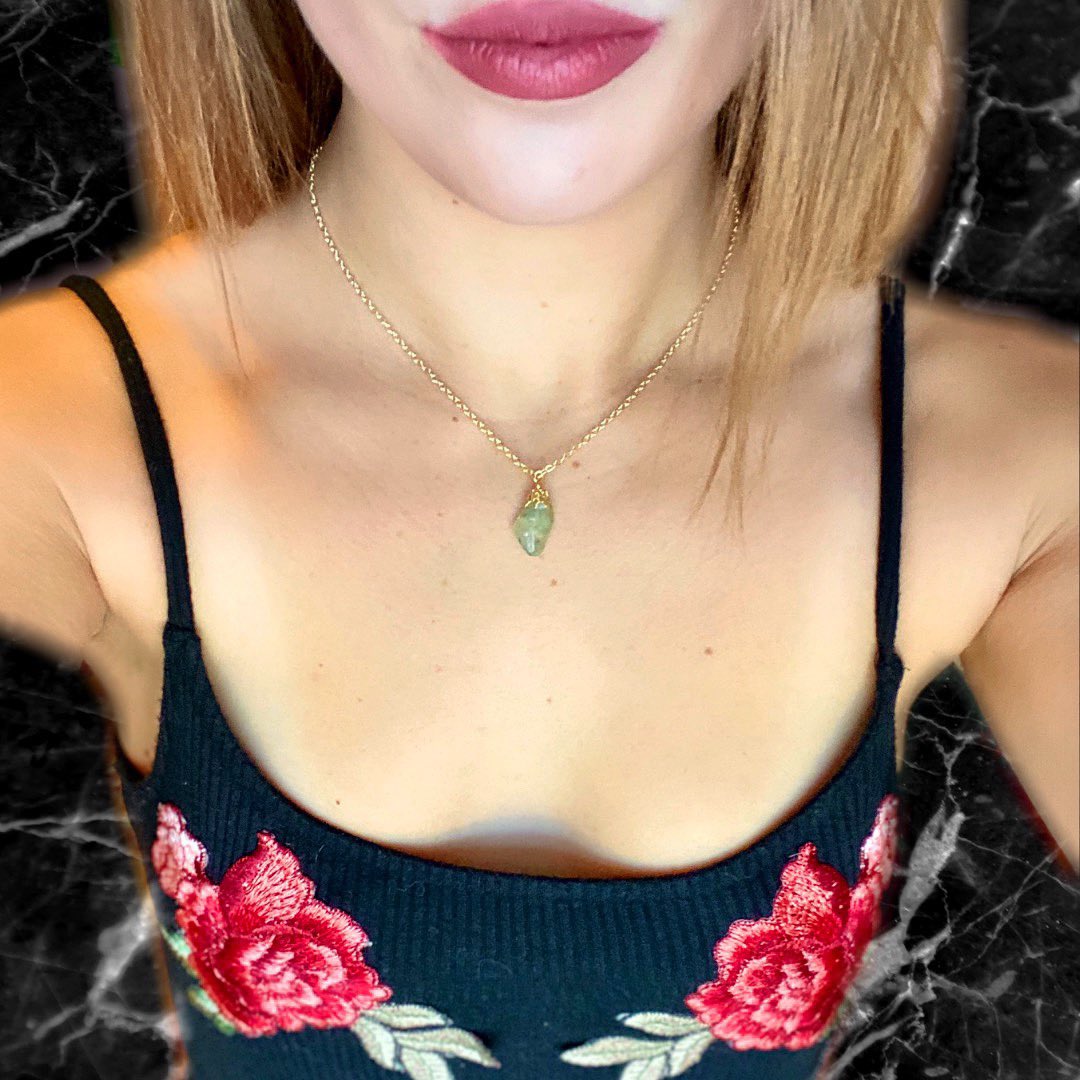 dimensionaldiff's tweet photo. Prehnite. The crystal to heal the healer. Shop this necklace in our shop! Coming soon✨
#dimensionaldifferences #prehnite #prehnitejewelry #prehnitenecklace #crystals #crystalhealing #metaphysics #smallbusiness #minimaljewelry #dainty #entrepreneur #handcrafted https://t.co/7xHzCKvlLS