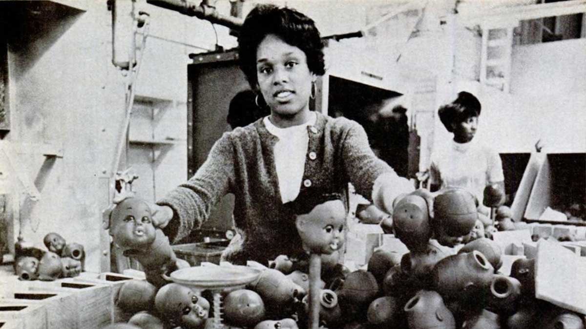 Shindana Toys, a black owned toy company and factory located on South Central Ave.