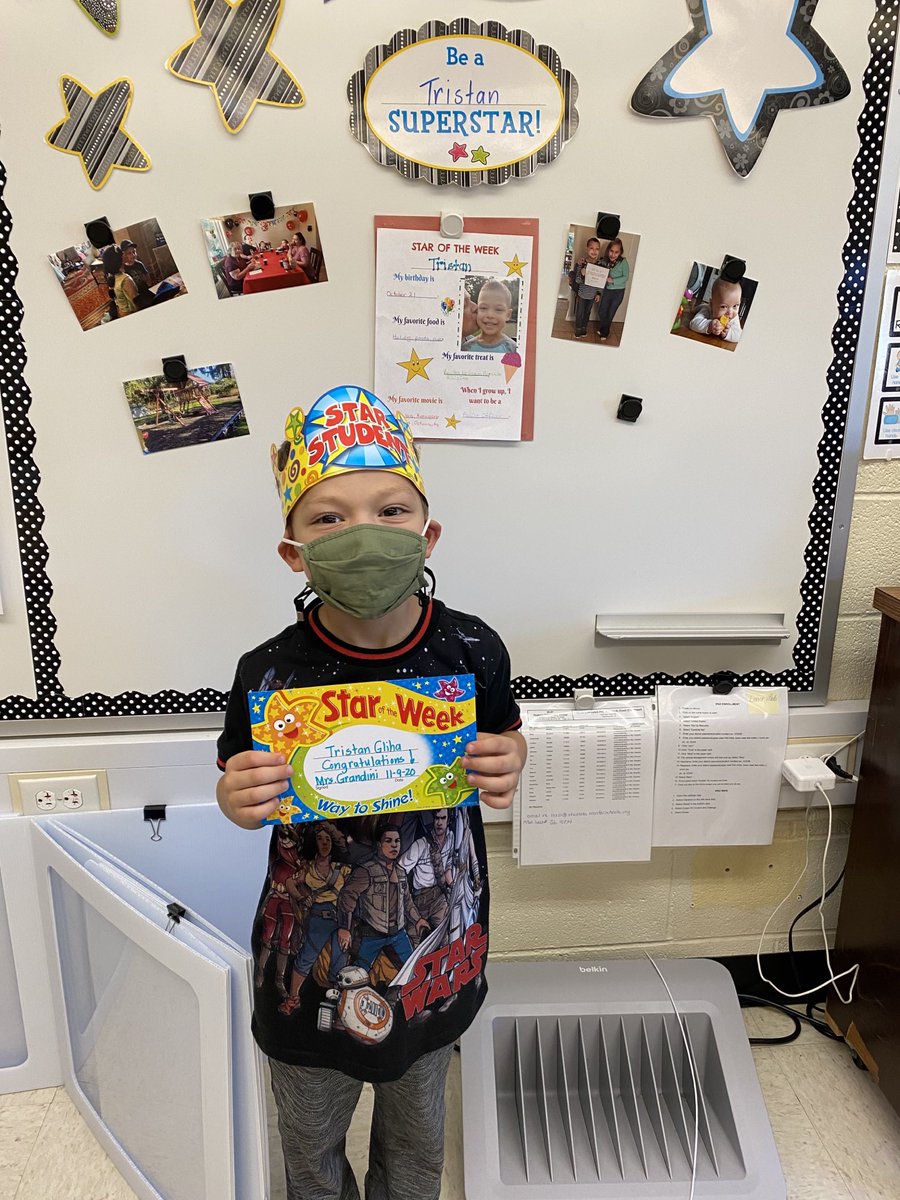 Our Star of the Week likes pizza, hot dogs and popsicles. He has a big sister and wants to be a police officer when he grows up!