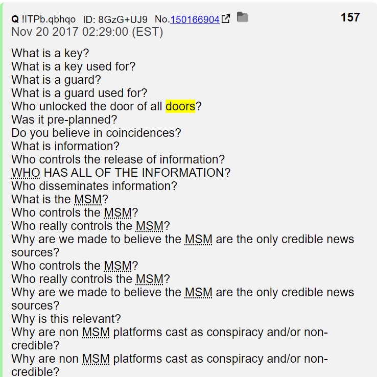 Raynface's tweet image. Morning awakening brings  Qisms + Keywords slotting into place revealing the #Keys to the #matrix of control
#LearnOurComms #Truth 
#Keystone #DoorOfAllDoors