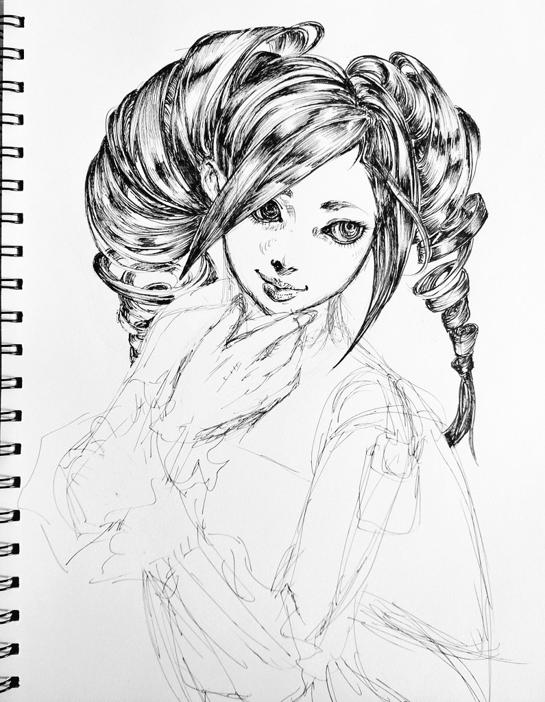 昨日描いたモノに追記しました。
少ししか描けてません。。
寝ます? 