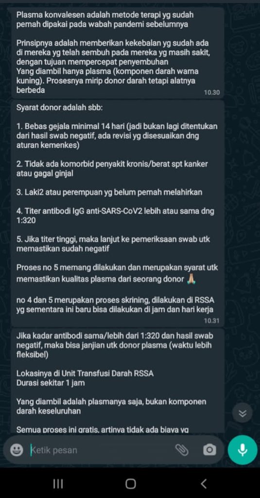 WaffTang's tweet photo. Panggilan untuk survivor C-19 wilayah Malang, barangkali ada yg tergerak hatinya.
Cc : @infomalang https://t.co/nDfPtarvKk