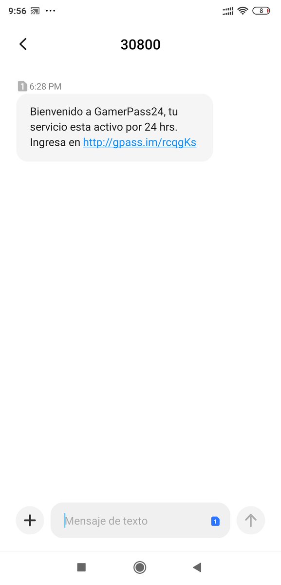 emanuelav's tweet photo. Oye 
@Telcel
 
@ServicioTelcel
 
Recibí un mensaje SMS de un servicio llamado #GamerPass24 y yo no lo he solicitado por ningún medio, ¿me pueden ayudar?

Espero no me hagan ningun cargo a mi factura, yo no solicité nada. 
@Profeco
@IFT_MX https://t.co/XP50A0uUJ0