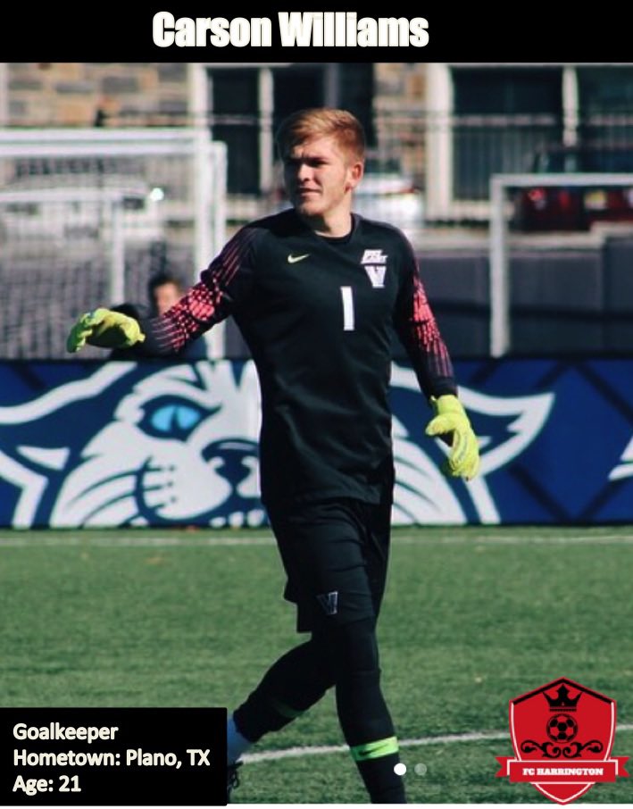 dkscmens's tweet image. We are excited to announce a BIG signing for the upcoming Roja League Invierno‼️

GK - Carson Williams(Villanova) 

Led the NCAA with the nation's top save percentage (.849) while playing every minute in net. Had nine shutouts, a new single season program high

#WeAreFCH🔴⚫️