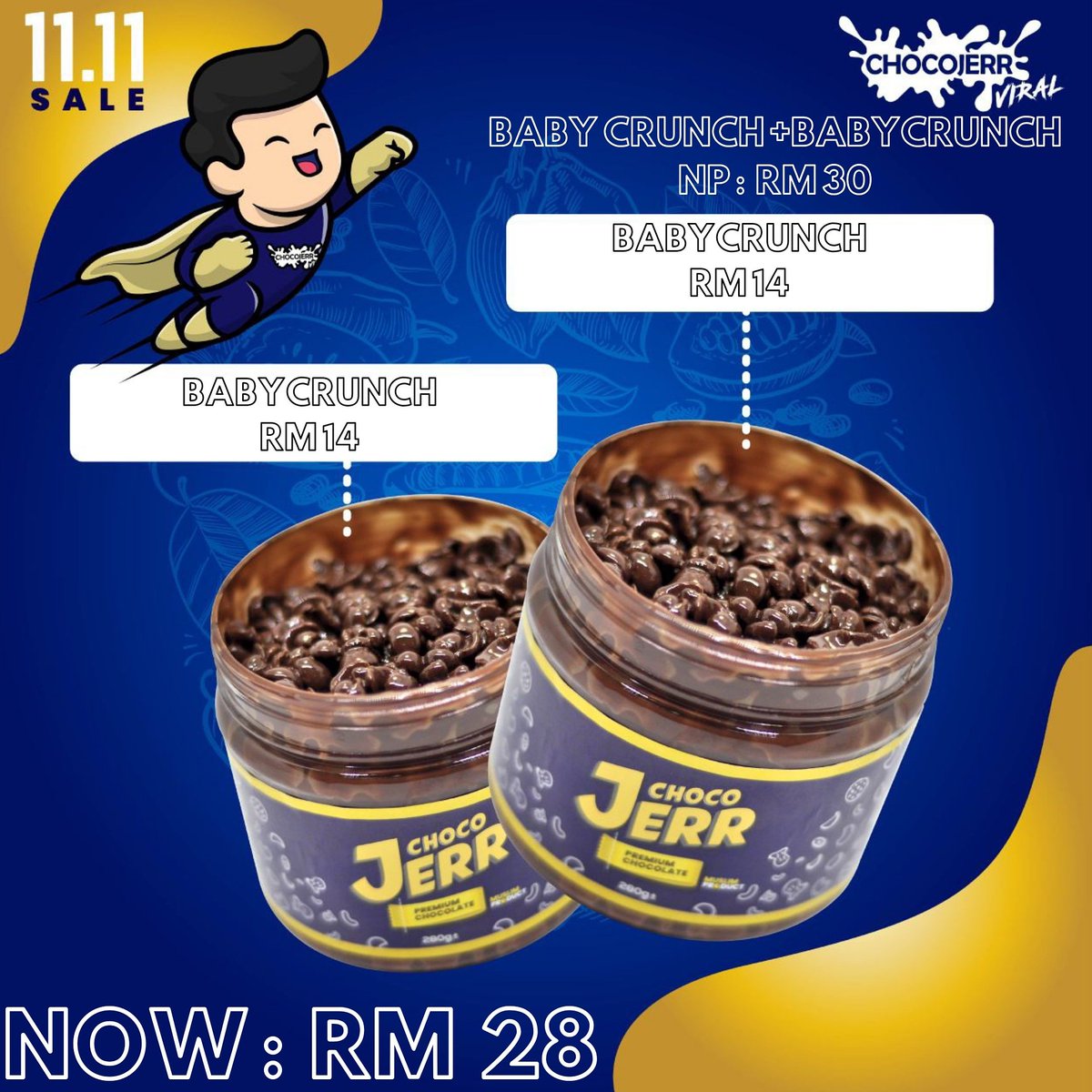 bykamylea's tweet photo. 11:11 CHOCOJERR SALES
HAPPY 11:11 π₯° Valid for today only. Korang teringin nak try yang mana????
Bubblerice? Qkiss? Babycrunch? Something Fishy? or semua???? π
Jom pm sis cepat. Jangan lepaskan peluang ni tau π€©π€©π«π«ππ #sayajualchocojar #chocojarpuchong #codpuchong https://t.co/MY5CHAZzRX