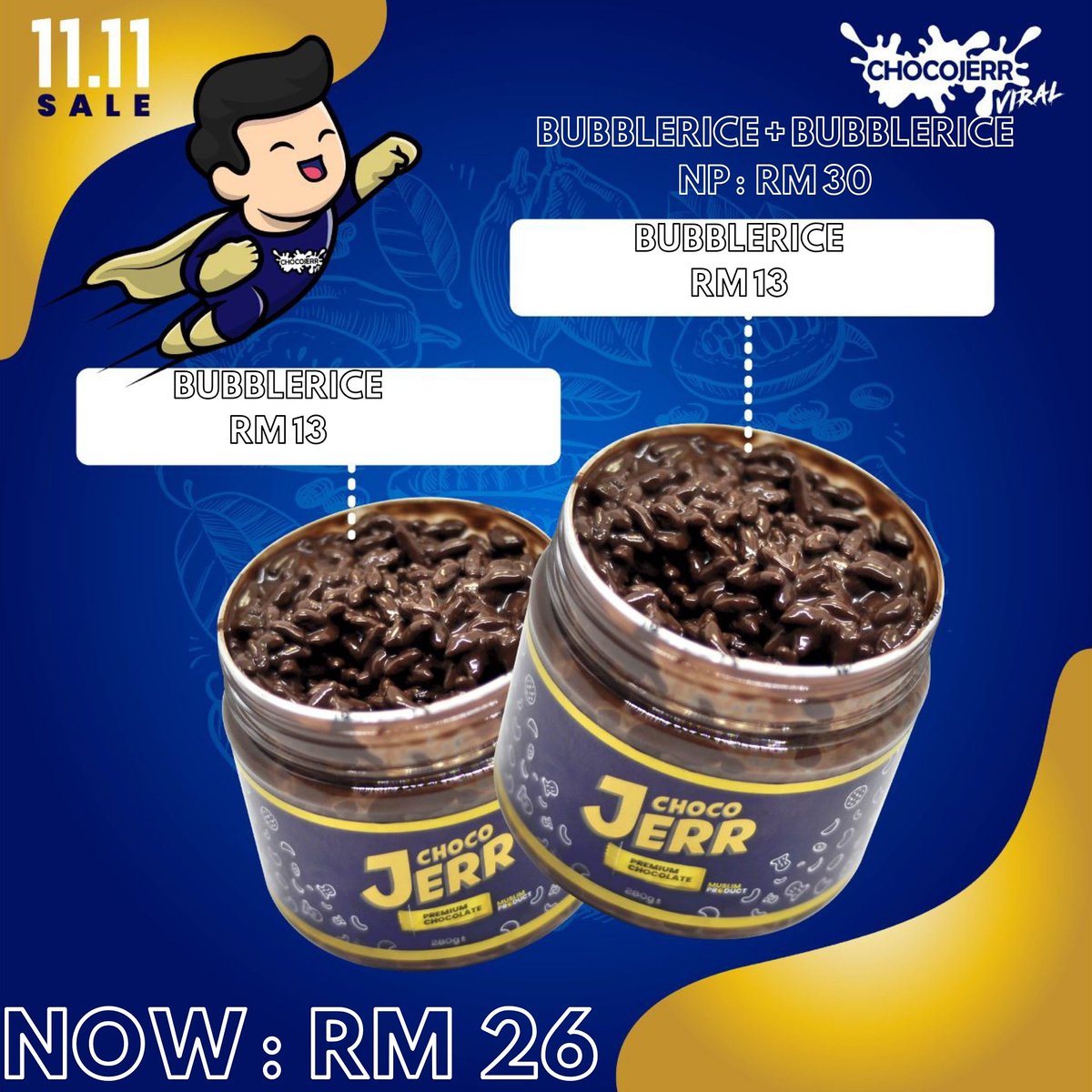 bykamylea's tweet photo. 11:11 CHOCOJERR SALES
HAPPY 11:11 π₯° Valid for today only. Korang teringin nak try yang mana????
Bubblerice? Qkiss? Babycrunch? Something Fishy? or semua???? π
Jom pm sis cepat. Jangan lepaskan peluang ni tau π€©π€©π«π«ππ #sayajualchocojar #chocojarpuchong #codpuchong https://t.co/MY5CHAZzRX