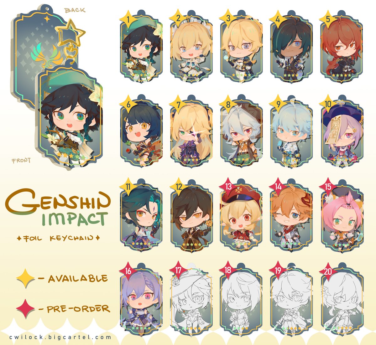 cwilocky's tweet photo. ⭐RT to Enter⭐

⭐⭐11/11 update Giveaway! ⭐⭐
One winner will get 3 keychains of their choice! Ends on 11/13 will announce the winner on 11/14

Follows aren't required but appreciated!

https://t.co/PwzdDAgdik

#GenshinImpact https://t.co/eDsjm5lLrh