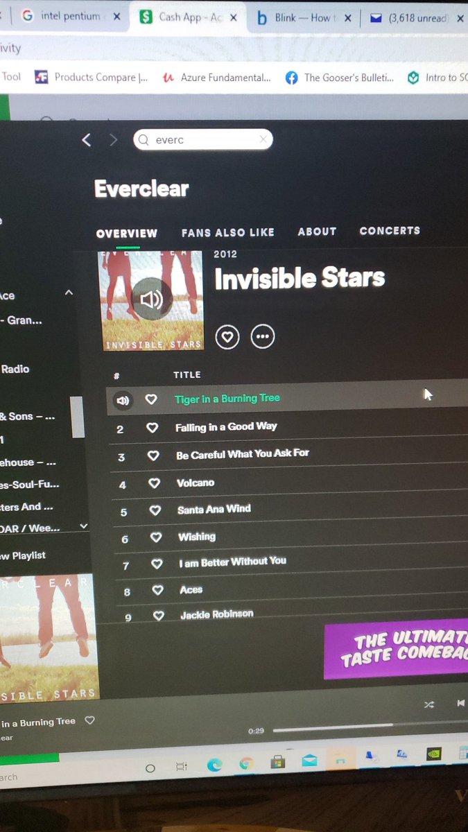 Joebot5000's tweet photo. @EverclearBand Invisible Stars https://t.co/MUqHBnzmqh