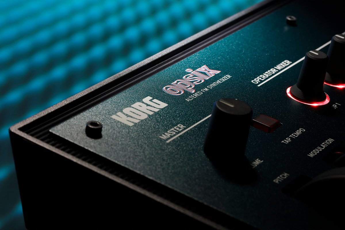 KorgUK's tweet image. Rethink everything you know about #FMsynthesis - introducing #opsix, a new and expansive reimagination of classic #digitalsynthesis that takes it far beyond its previous limits. #korgopsix #newmusicalways