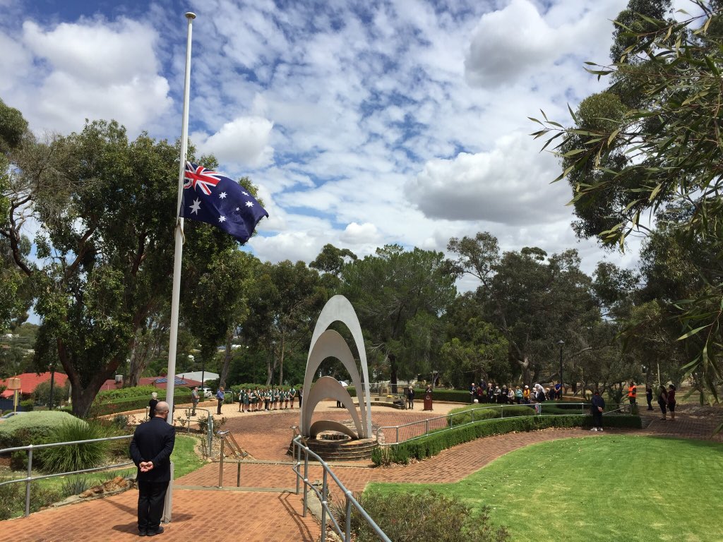 JohnDay_2's tweet photo. #RemembranceDay at Blackboy Hill, Greenmount, WA, site of training camp for WWI troops. #WeRememberThem @AWMemorial https://t.co/51XWF5nzpb