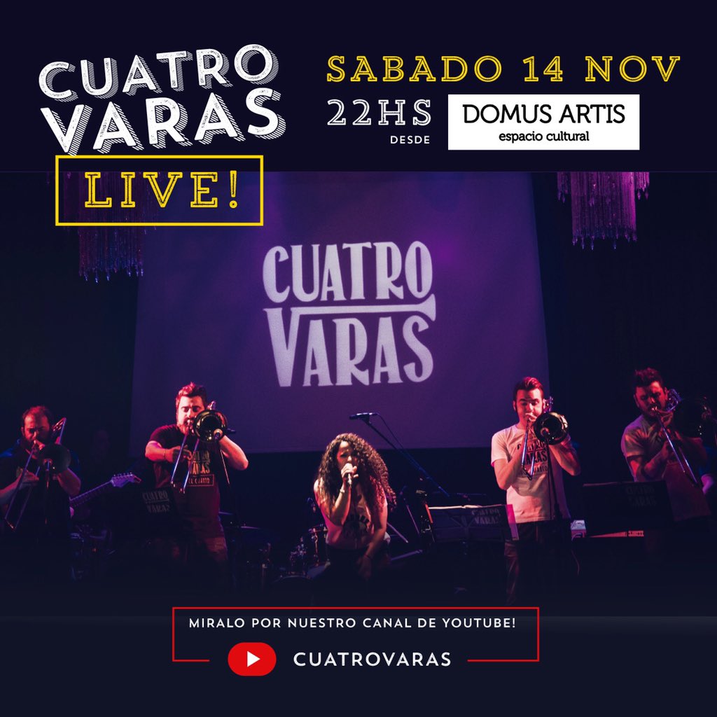 Felices de poder encontrarnos con ustedes y nuestra música! 🎶
De esta forma virtual esperamos que nos acompañen el 
▶️ Sábado 14/11 a las 22hs (Arg.)! 

youtube.com/watch?v=PIKBbS…