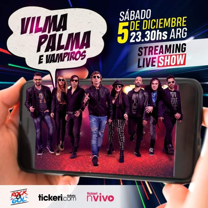 VilmaPalma's tweet photo. El Sábado 5 de Diciembre, 11:30 PM Arg 🇦🇷 - Streaming Live Show - 
Festejando 30 años de Musica !!!
Para mas info y tickets visita 
https://t.co/umQV6lOah1 / https://t.co/t9HNSpEhv5
Un Show distinto, Un show Imperdible, y Muchas Sorpresas!! https://t.co/O5zQ88v4zW