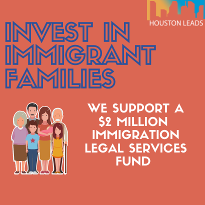 OfficialBLMP's tweet photo. Houston Leads has advocated for an immigrant legal defense fund since 2018. Today, we celebrate a huge - $2M - victory! Thank you @LinaHidalgoTX @RodneyEllis @AdrianGarciaHTX for listening to impacted communities and demonstrating your commitment every Houstonian! #RepresentHTX https://t.co/p1HlycISDZ