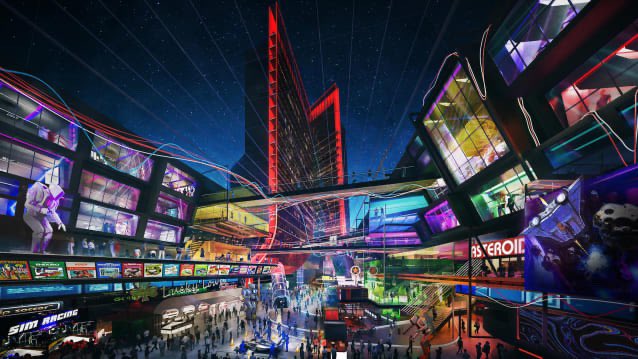 whats_up_phool's tweet photo. I can’t stop looking at this Atari Hotel. 😍🔥😱 Lol #vegas #Atari #Atarihotel https://t.co/TkVwMGM35t
