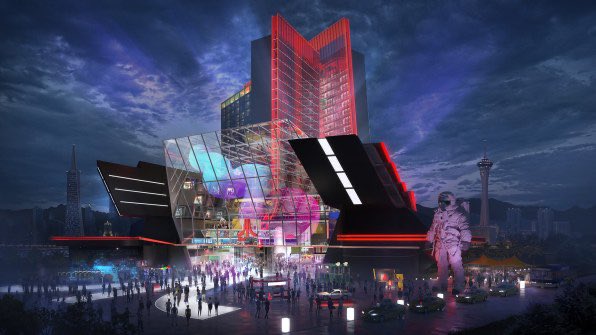 whats_up_phool's tweet photo. I can’t stop looking at this Atari Hotel. 😍🔥😱 Lol #vegas #Atari #Atarihotel https://t.co/TkVwMGM35t