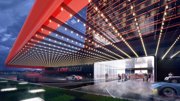 whats_up_phool's tweet photo. I can’t stop looking at this Atari Hotel. 😍🔥😱 Lol #vegas #Atari #Atarihotel https://t.co/TkVwMGM35t