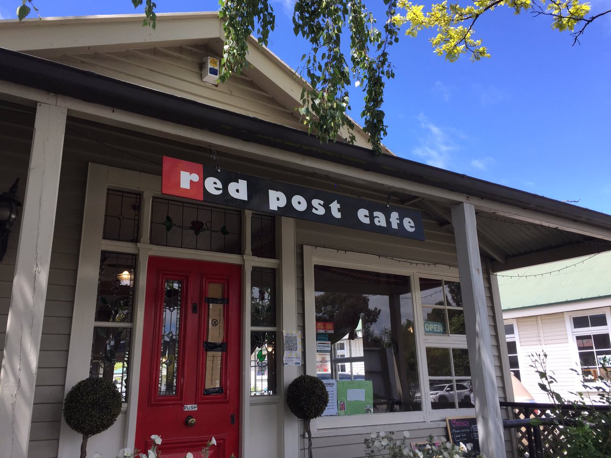 RBlaikie's tweet photo. Coffee ☕️ #8. Lunch. Red Post Cafe. Culverden.
What more can I say? Hanmer Springs, here we come.
#PhantomRide #SouthernAlpsTour https://t.co/kjMQfRDpwz