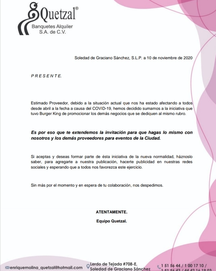 Seamos unidos ante esta situación