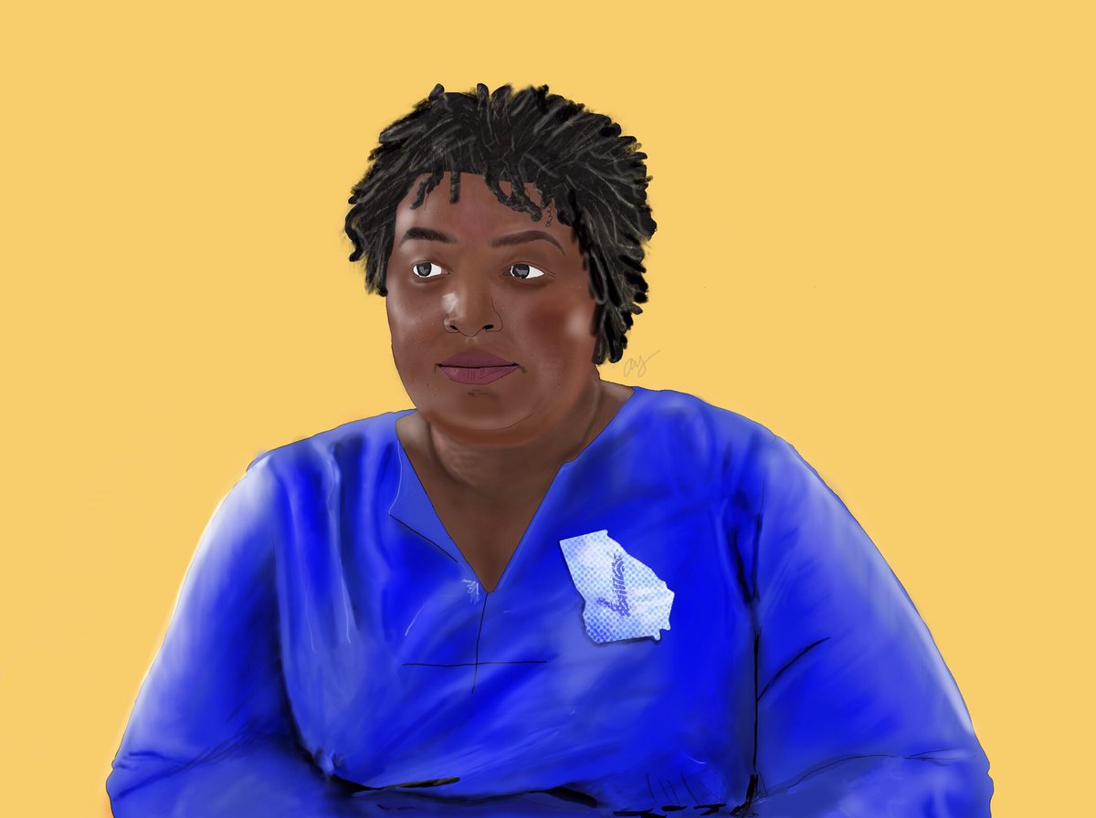 idealistcollec2's tweet photo. "Stacey" #art #artist #artwork #artoftheday #artistic #artsy #drawings #draw #arts #artists #drawing #artlife #artlovers #BlackArtist #illustration #artisan #fairfight #fanart #bluewave #StacyAbrahms #BLM #blackwomen @staceyabrams thx u for all you do here in GA💙 https://t.co/vD1O2HvbVu
