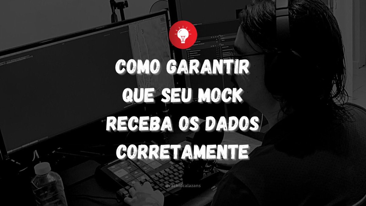 rachidcalazans's tweet image. Fala champs, beleza!
Nesse vídeo falo sobre como você pode garantir que seu mock receba os dados de forma correta
Link para acesso: youtu.be/VVyGCa68Ox4
Espero que gostem
Valeeeeeeeu
#developments #programador #programadorphp #programadorjava #sistemasdeinformação