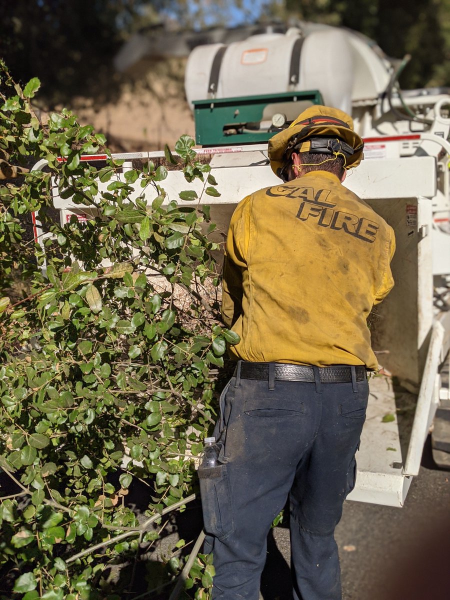 CALFIRELNU's tweet photo. #FirefighterHandcrews - CAL FIRE Sonoma-Lake-Napa Firefighter Handcrews remain busy between fires by helping with fuel reduction projects and reducing the potential spread of roadside fires. This week LNU Crew 1 has been working in the Gordon Valley Area reducing ladder fuels. https://t.co/udlM4T0HQw