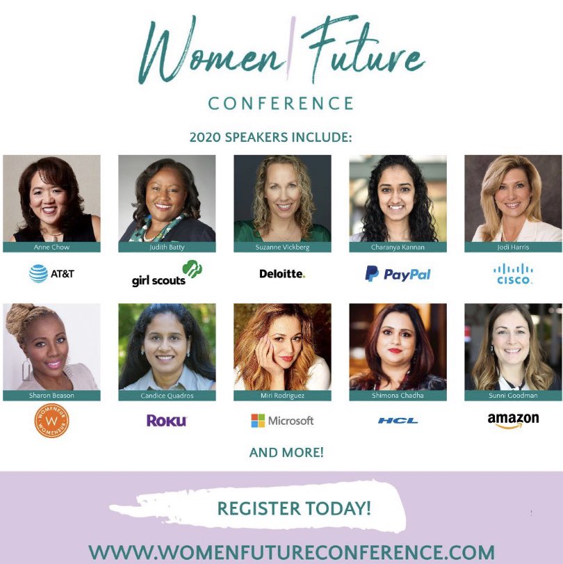 Honored to be in august company of legendary and inspiring #womenintech at the Women|Future Conference 2020
#CultivateYourTomorrow
