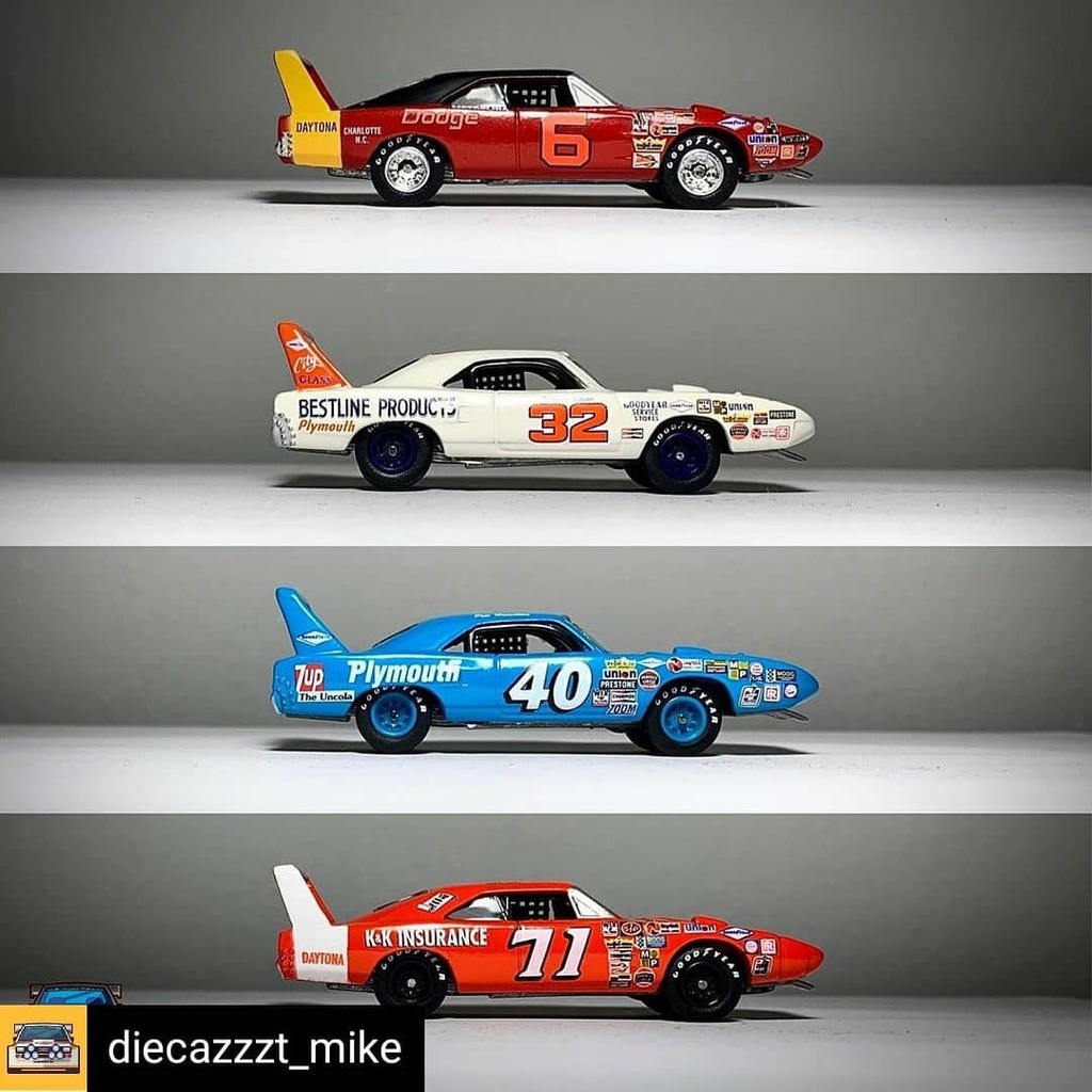 AToyZ_'s tweet photo. Reposted from @diecazzzt_mike JOHNNY LIGHTNING
STOCK CAR LEGENDS Vol:1
@johnnylightningdiecast #dodgechargerdaytona #plymouthsuperbird #johnnylightning #stockcar #whitelightning #hotwheels #diecastphotography #diecast #diecaster #diecastcollector #dieca… https://t.co/CewkXVFdbY https://t.co/e1fvFnpWuH