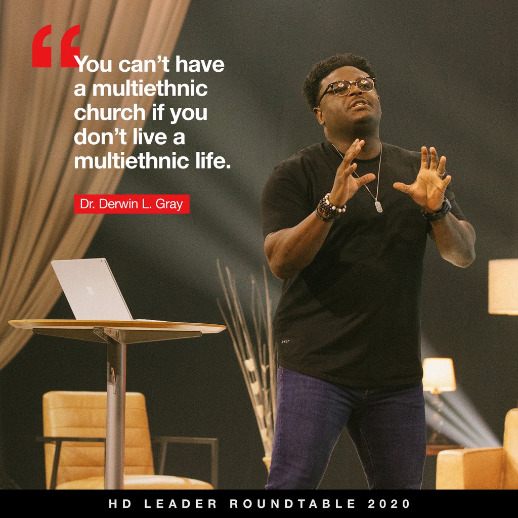 DerwinLGray's tweet photo. Ethnicities matter to God, and He doesn’t want to make us colorblind, He wants to make us color-blessed. #HDLeader https://t.co/2aQI6UghSE