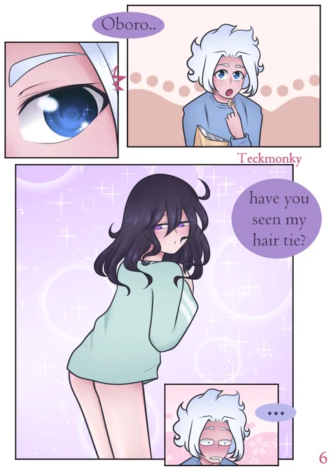 House Spouse page 6 💫 let's hope twitter crop doesn't zoom in on the 🍑
#bnha #aizawashouta #erasercloud 