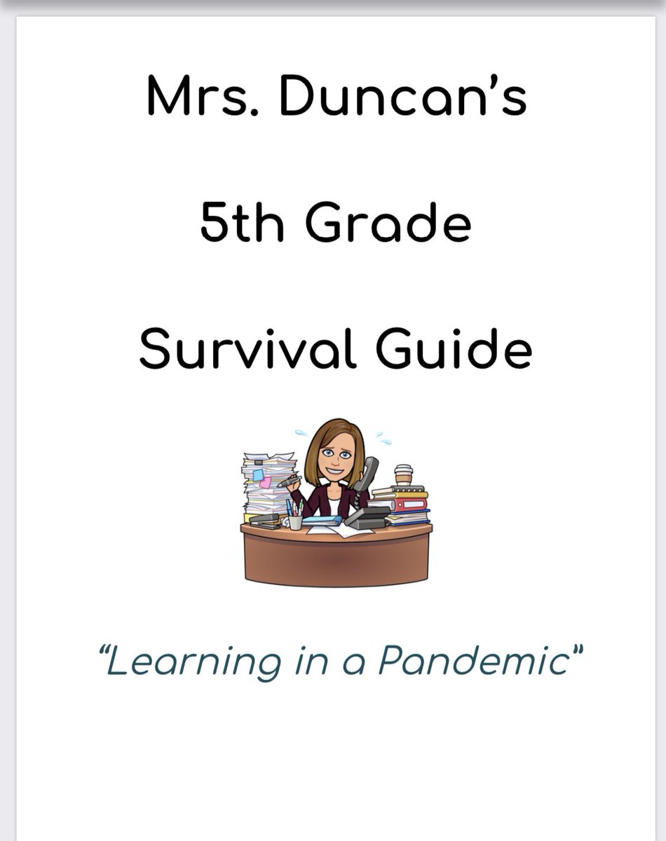 AlainaTeaches's tweet photo. Learning to be a virtual teacher is one thing. Learning to do this in a pandemic is a whole new ballgame. One thing I always prep every year is a guide for transfer families. It may look different, but l lean on my survival guide every year to save myself from endless questions! https://t.co/NGw1zBt4DO