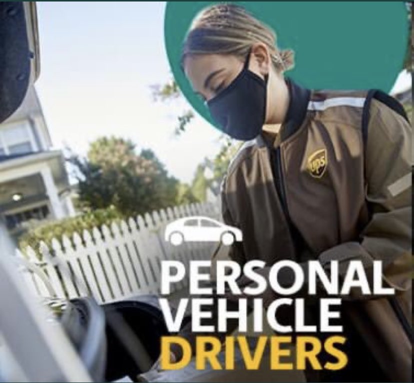 🚨UPS is hiring Personal Vehicle 🚗 Drivers (PVDs) at $21.00 per hour, plus mileage! Applicants 🧍🏻‍♂️🧍🏽‍♀️must be 21 years old with a valid license, registration, and proof of Insurance. Come join the team🤩!  
Pass on the message to your friends and family <a href="/jrindafernshaw/">Fern Shaw</a> @UPSMikeD