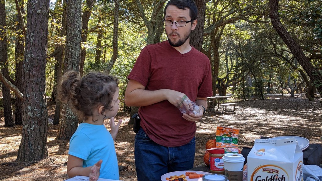 NeverEndingFT's tweet photo. We've been doing the digital nomad life from First Landing State Park this week! From campfire meals to watching dolphins from the beach, it's been a great time living life on the go! #neverendingfieldtrip #camping #firstlanding https://t.co/fmQLJItm86