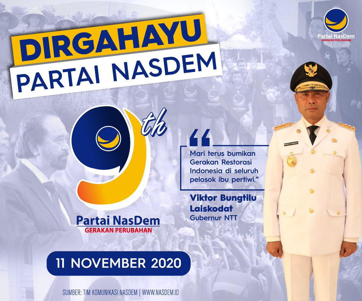 paris3diamond's tweet photo. #HUT9NasDem
#NasDemSayangKamu https://t.co/Rv2MuSsP9C