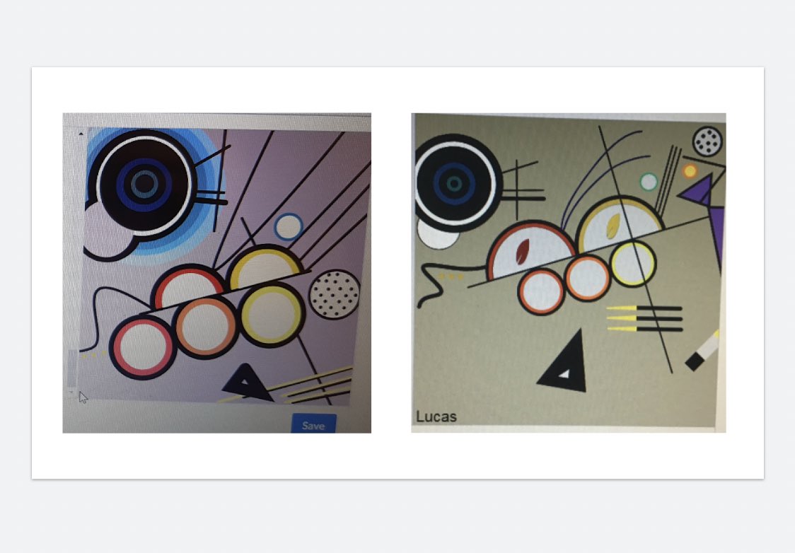 Once again, I am blown away by my grade 7s!! Their task was to recreate Kandinsky’s google doodle using what they have learned (in the past 3 weeks) about coding using java script. Most of these recreations took over 200 lines of code! 🙌🏼 #proudteachermoment <a href="/GEDSB/">Grand Erie District School Board</a> #VLA