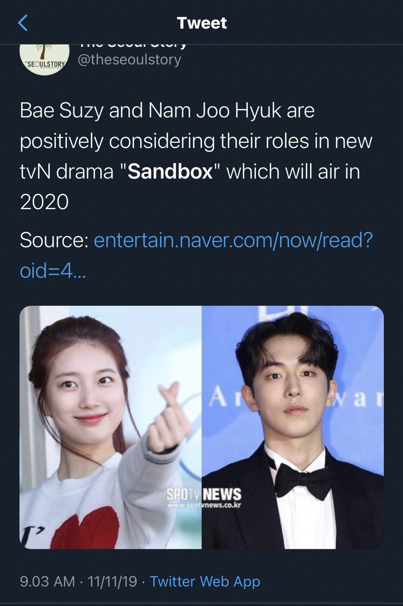 ankitsch's tweet image. A year ago today we got bombarded by the news of Suzy x NJH pairing and Suzy x PBG pairing. A year later Start Up is airing & Wonderland has wrapped up filming (Suzy & PBG parts) 🥺