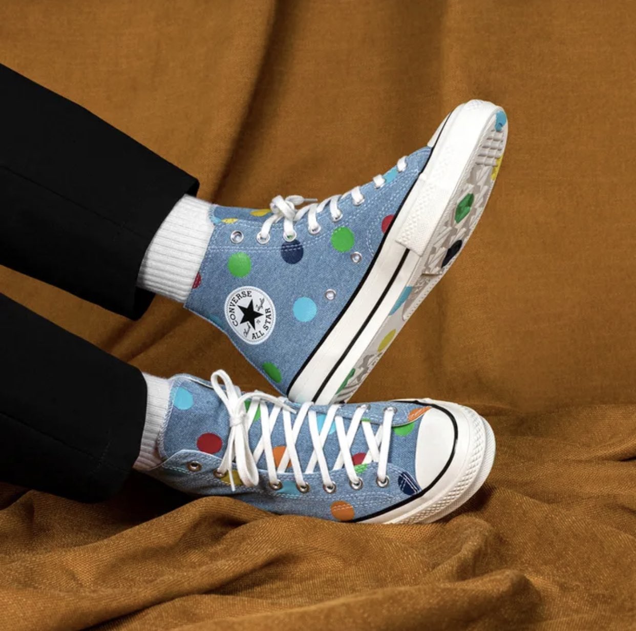 converse golf wang polka dot