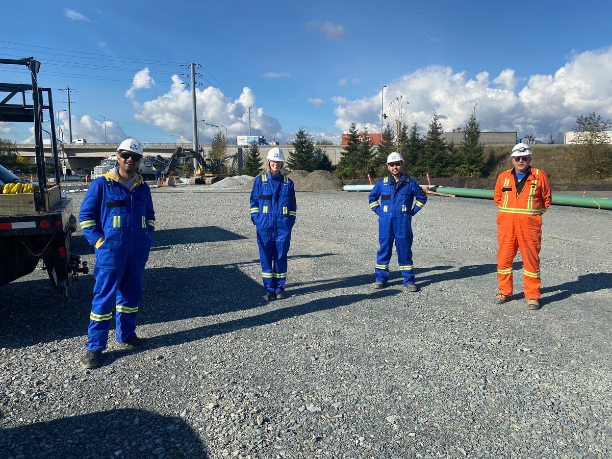 RamEngineering's tweet photo. Not a bad day to be out on the field! Our Project Managers joined our Field Engineer and Inspector to perform socially-distant inspections on a transmission gas main.

#ADayAtRAM #RAMfam #inspections https://t.co/sVBl7g09iK