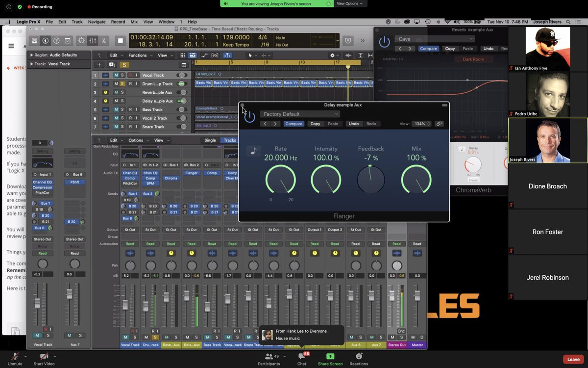 ipzthatdude's tweet image. Time Dynamics - Routing: Delays &amp;amp; Reverb #Lecture #RecordingPrinciples #RecordingArts #AudioIndustry