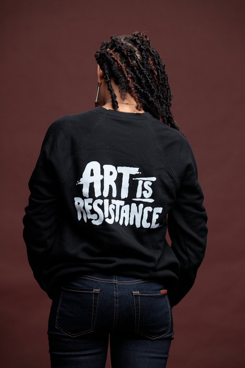 ChristinaFaith's tweet photo. The movement shall continue! Creative #gomakesomething #artisresistance Pre-orders for the Crewnecks and Hoodies. Design @brunofsky 📸 @mrjohnson813 Link in Bio. https://t.co/Qbjq9yoDBR
