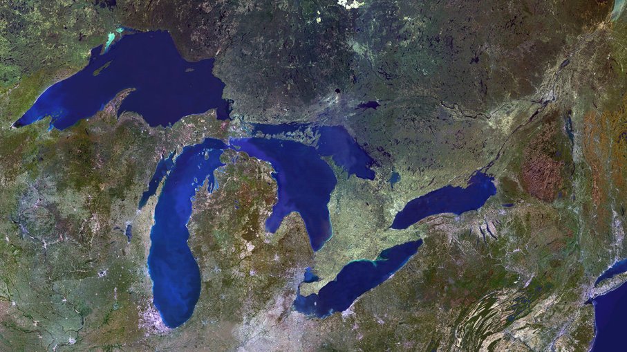 "And farther below Lake OntarioTakes in what Lake Erie can send her"All of the Great Lakes are connected to one another, so technically they make One Really Big Lake! (Honestly, I don't have anything nice to say about Lake Erie, either. She's kind of stinky.)