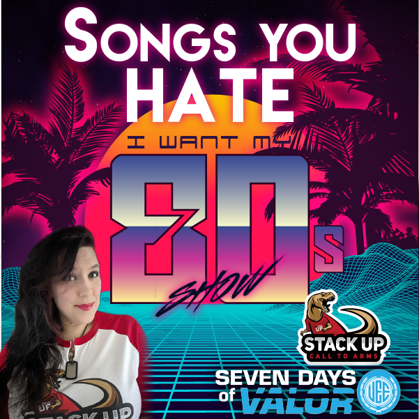 MzHartz's tweet photo. The songs that you HATE!
🔴 LIVE NOW! Special edition of I Want My 80's Show:
Raising money for @StackUpDotOrg on @TheBaseRadio
Listen here: https://t.co/Vbc1lGUsgs
Donate at https://t.co/pevnq0lCt0
#80s #music #radio #calltoarms #sevendaysofvalor https://t.co/GyH5Rf5wr4