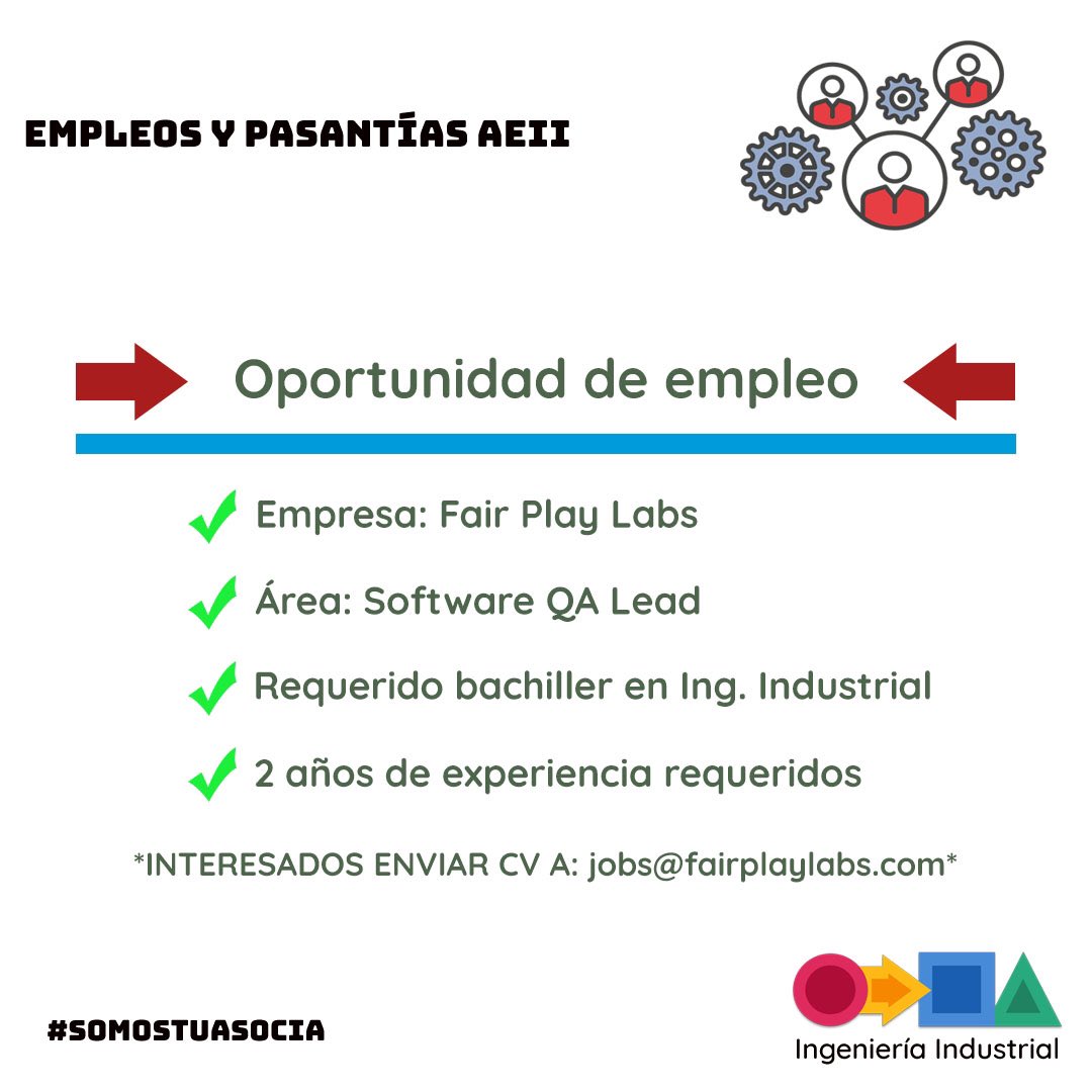 💪🏻 Continuamos compartiendo oportunidades de empleo que, sin duda alguna, beneficiarán a la población estudiantil en su ingreso al mundo laboral.

#SomosTuAsocia